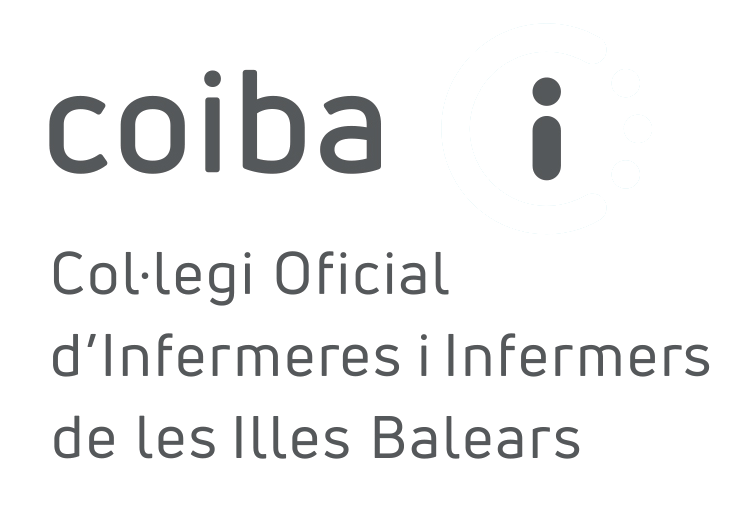 Logotipo de Coiba, Col·legi Oficial d’Infermeres i Infermers de les Illes Balears, con texto estilizado e icono. Logotipo de Coiba, Col·legi Oficial d’Infermeres i Infermers de les Illes Balears, con texto estilizado e icono.